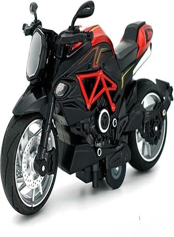 لعبة دراجة نارية رياضية صغيرة من كريزي باي - لعبة دراجة نارية مصبوبة بمقياس 1:14 تعمل بالسحب للخلف، إصدار خاص، مركبة سباق للأطفال للأولاد والبنات (عبوة من قطعة واحدة) [اللون حسب المتوفر] - Image 1